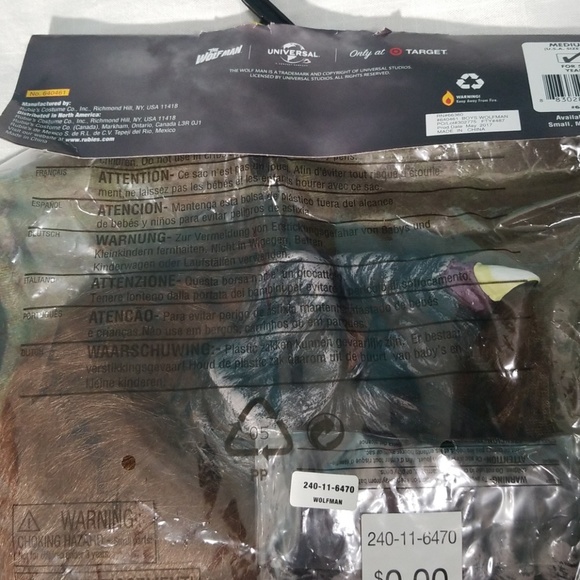 Rubies Monsterville Werewolf Universal Studios new - Picture 7 of 8